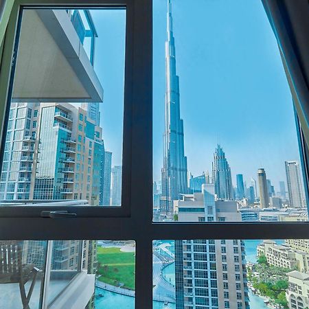 Burj Khalifa Front View & Fountain View Island Paradise 2Br Luxury Apartment Burj Residences Golden Homes 迪拜 外观 照片