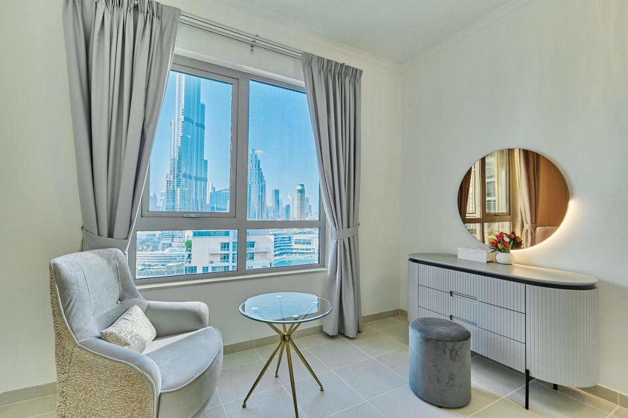 Burj Khalifa Front View & Fountain View Island Paradise 2Br Luxury Apartment Burj Residences Golden Homes 迪拜 外观 照片